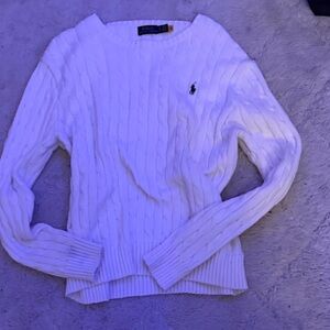 Polo Ralph Lauren Cream Cable Knit Sweater